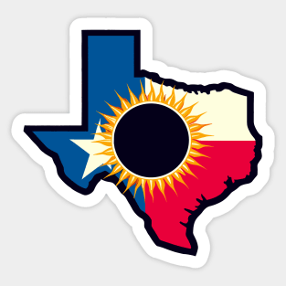 Solar Eclipse Texas 2024 Sticker